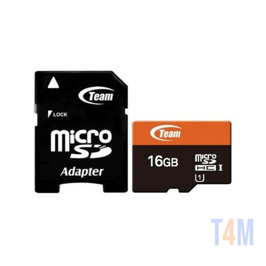 TEAMGROUP MICROSD MEMORY CARD 16GB WITH ADAPTER CLASS 10